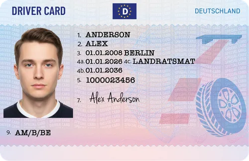 Germany Driver's License — novelty ID card