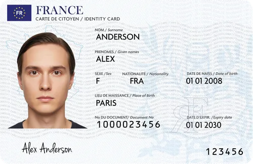 France Identity Card — novelty ID card