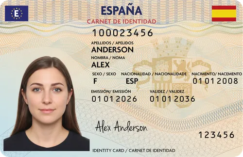 Spain Identity Card — novelty ID card